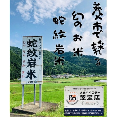 令和6年産養父市の希少米　蛇紋岩米(無洗米)5kg　五穀ブレンド米(蛇紋岩米使用)セット