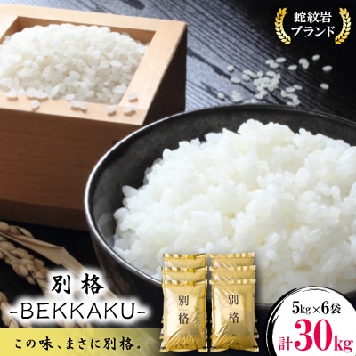 令和7年産新米・2025年9月以降発送【ブランド別格米30kg】
