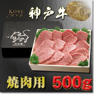 神戸牛 焼き肉用 かた・もも 500g YBY2 【2026年4月より順次発送】