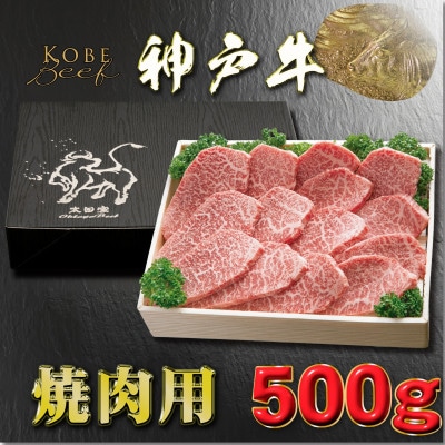 神戸牛 焼き肉用 かた・もも 500g YBY2