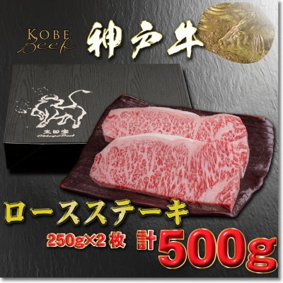 神戸牛 ロースステーキ 250g×2枚 計500g YBST5 【2026年4月より順次発送】