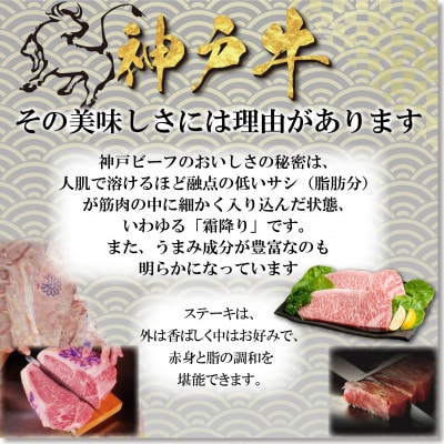 神戸ビーフ サーロイン&赤身 ステーキセット 計400g YBST4