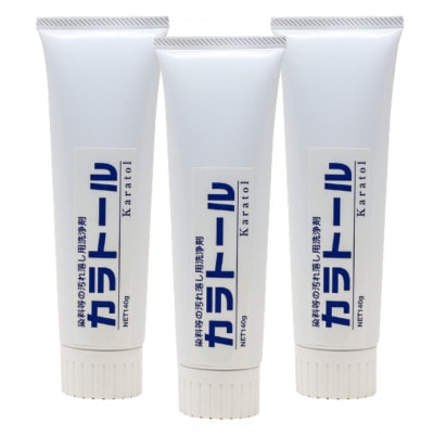 カラトール3本入(手についた染料、印刷インク、機械の油汚れ等汚れ落し洗浄剤)ぬるだけで簡単に落とせる