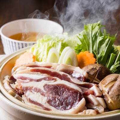 わはは牧場のカモ鍋セット(カモ肉スライス200g×3パックとオリジナル鍋つゆ)