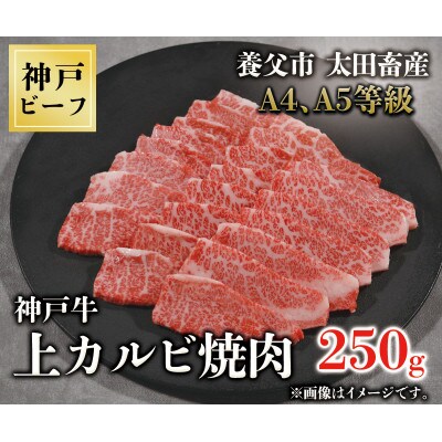 神戸牛　上カルビ焼肉　250g