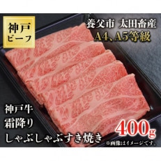 神戸牛　霜降りしゃぶしゃぶすき焼き　400g