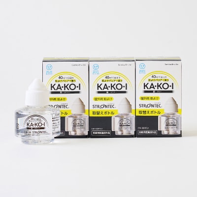 STRONTEC 屋外用蚊よけ KA・KO・I 取替えボトル 3個セット(防除用医薬部外品)