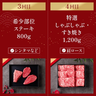 【毎月定期便】和牛セレブの神戸牛 定期便「ファーストクラス」全6回