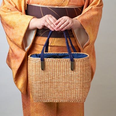 【伝統工芸・杞柳細工】コリヤナギのかごバック(大)