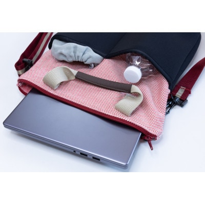 yabu+ ショルダートートバッグ赤刺子