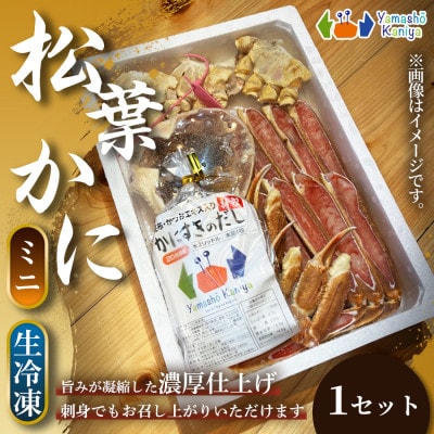 【冬の味覚を堪能】松葉がに 地蟹カット　(ミニ)　生冷凍 1セット