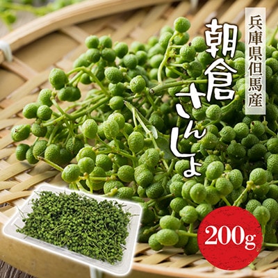 2027年先行予約5月下旬～発送 朝倉さんしょ 200g 生 実山椒 クール便冷蔵 兵庫県産 直送