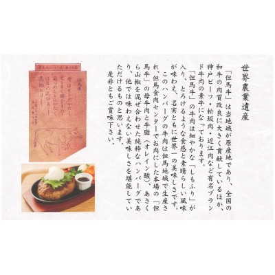 本場経産但馬牛100%ハンバーグ 計330g