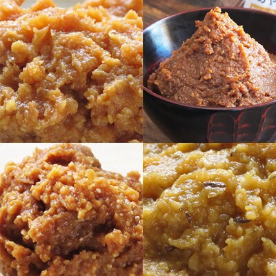 南会津町　土っ子田島farm　4種の手作り生みそセット