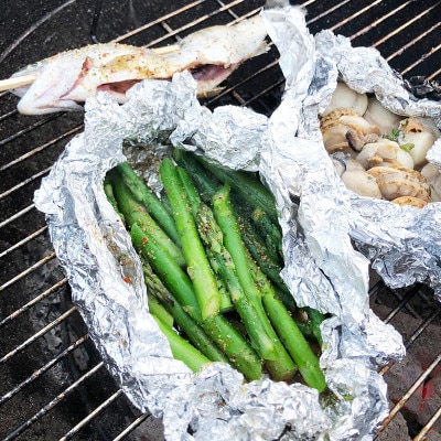 農家直送!南会津町産朝採り夏アスパラと手作りホワイトアスパラドレッシング!