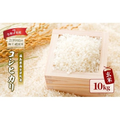 【令和7年産会津田島の極上祇園米】コシヒカリ(玄米) 10kg