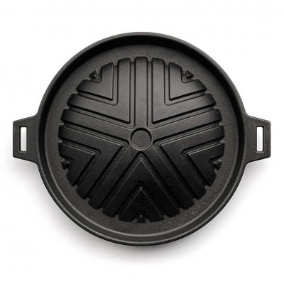 会炉鉄板 半球形プレート16 ハンドル付(1人用鍋)