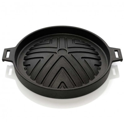 会炉鉄板 半球形プレート16 ハンドル付(1人用鍋)
