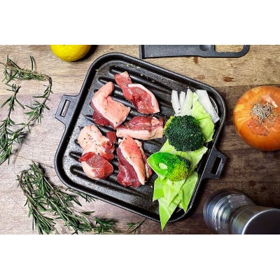 会炉鉄板　流線プレート16　ハンドル付(1人用鍋)