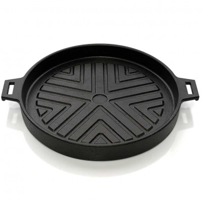 会炉鉄板　丸形プレート16　ハンドル付(1人用鍋)