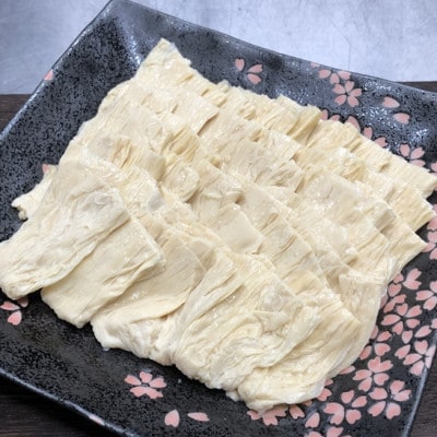 あか牛赤身モモ&湯葉しゃぶセット(モモスライス400g 湯葉210g たれ200ml付き)(益城町)