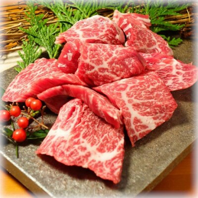 あか牛カルビ焼肉用800g(あか牛バラカルビ400g×2)(益城町)
