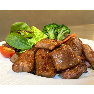 【訳アリ】あか牛サイコロステーキ400g(益城町)