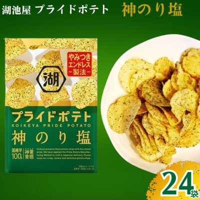 湖池屋 プライドポテト 神のり塩 24袋セット | 熊本県益城町