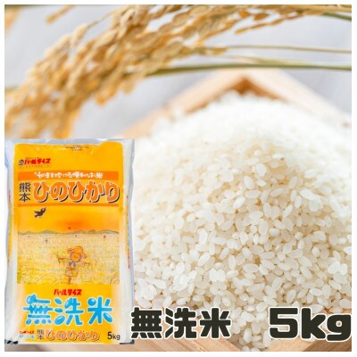 【無洗米】令和6年度 精米 熊本県産  ヒノヒカリ(三度のときめき) 5キロ(益城町)