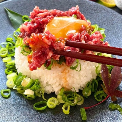 鮮馬刺し桜ユッケ10食セット(益城町)
