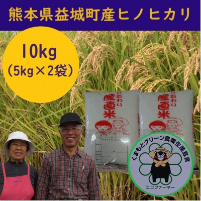 熊本県益城町産　令和5年産「ヒノヒカリ」10kg(5kg×2袋)