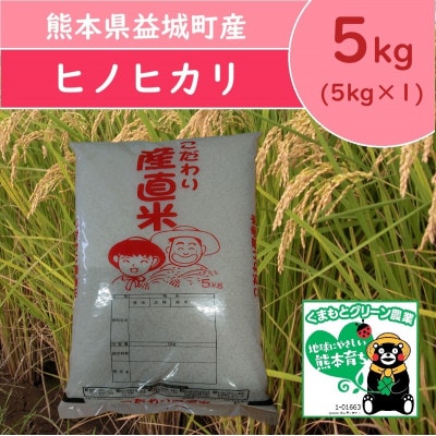 熊本県益城町産 単一原料米 令和7年産「ヒノヒカリ」5kg(5kg×1袋)