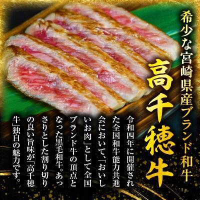 宮崎県産黒毛和牛A4等級以上 高千穂牛サーロインステーキ 250g×2枚 計500g
