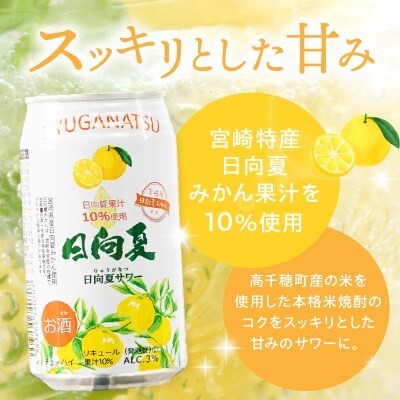 日向夏サワー 350ml缶 24本セット 宮崎県産日向夏みかん