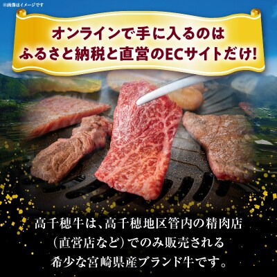 宮崎県産黒毛和牛A4等級以上 高千穂牛バラ肉 500g