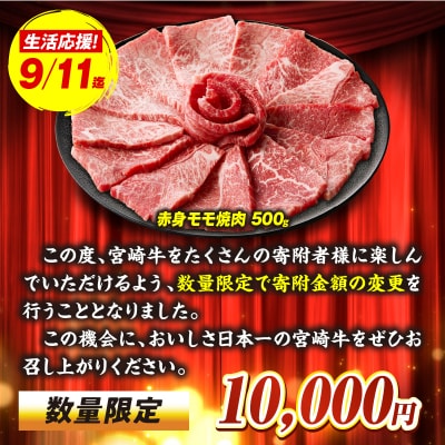 【期間限定】宮崎牛赤身(モモ)焼肉500g