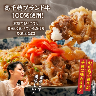 【レンジでプロ味!】高千穂黒毛和牛 PREMIUM 牛丼の具