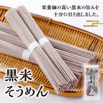 古代黒米そうめん