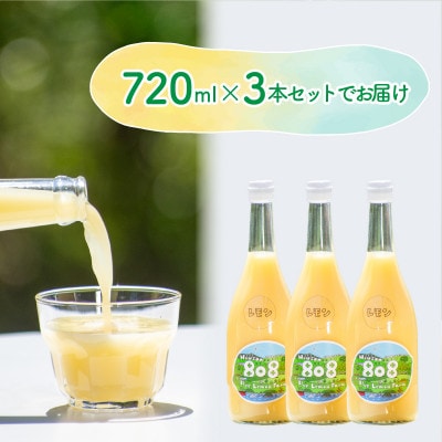 愛媛　ブルーレモンファームのレモン果汁　720ml×3本セット