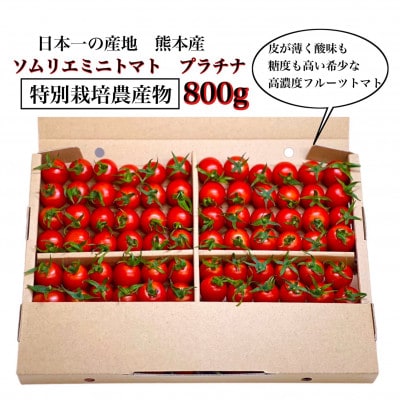 【特別栽培農産物】「ソムリエミニトマト　プラチナ」 800g