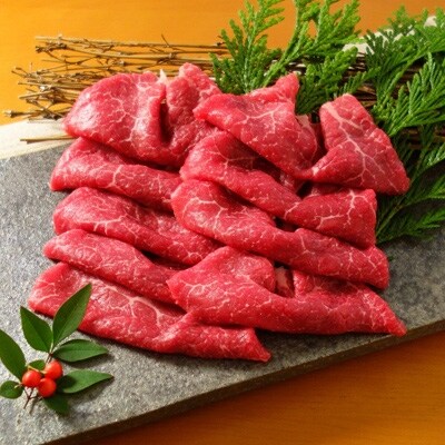 あか牛モモしゃぶしゃぶ用 400g 煎り酒付き(玉名市)