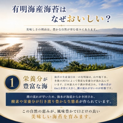有明海産　わさび海苔　30枚(玉名市)