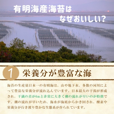 有明海産　わさび海苔　30枚(玉名市)
