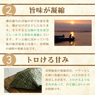 有明海産　わさび海苔　30枚(玉名市)