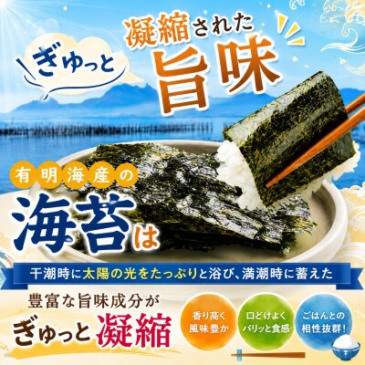 有明海産　全型焼海苔　100枚(50枚×2袋)(玉名市)