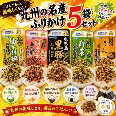 九州各地　名産ふりかけ5種セット!(玉名市)