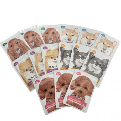 【ふるさと納税】ちょいのせDeli 5種×各3袋セット【犬用フード】(玉名市)