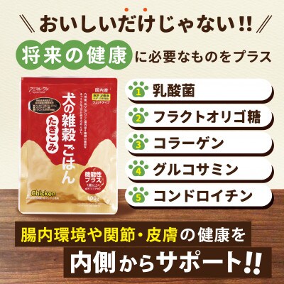 愛犬の健康維持に!犬の雑穀ごはんウェット機能性たきこみ(チキン)100g×10袋(玉名市)