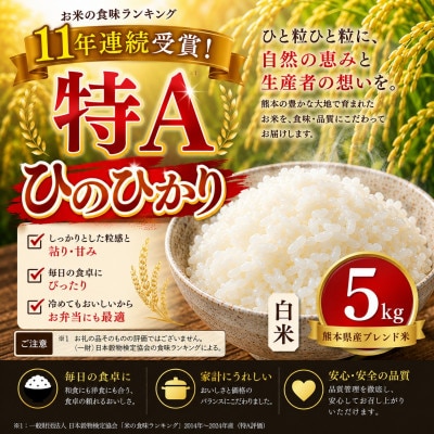 【熊本県産】 ひのひかり 白米 5kg
