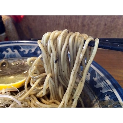 島原伝統製造 手延べ黒ゴマ麺
